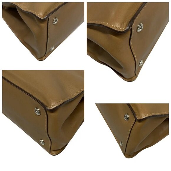 PRADA - Brown Leather Tote Bag 543-061625 - Picture 6 of 14